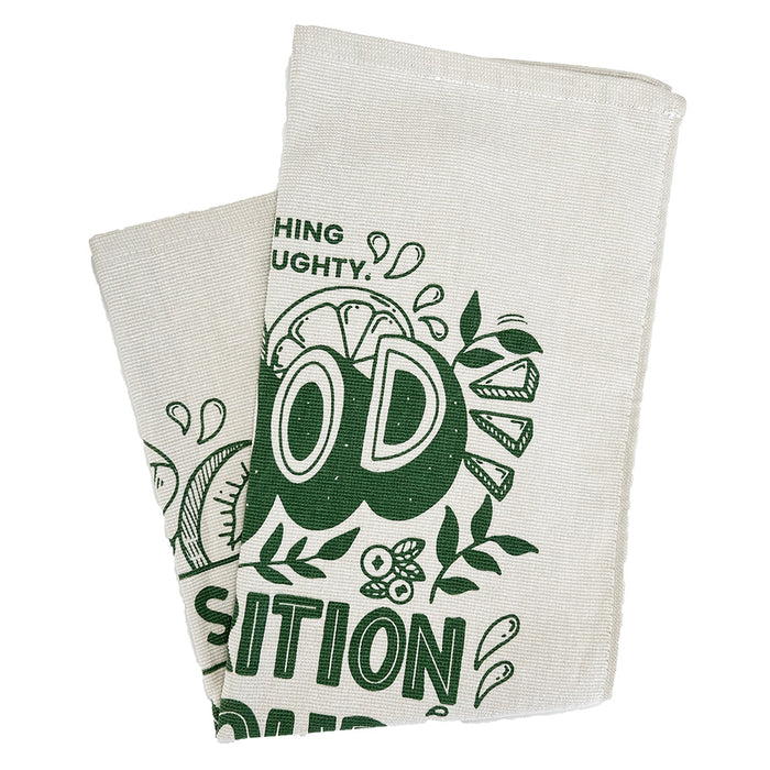 "Good Nutrition Is Our Mission" Cotton Tea Towel